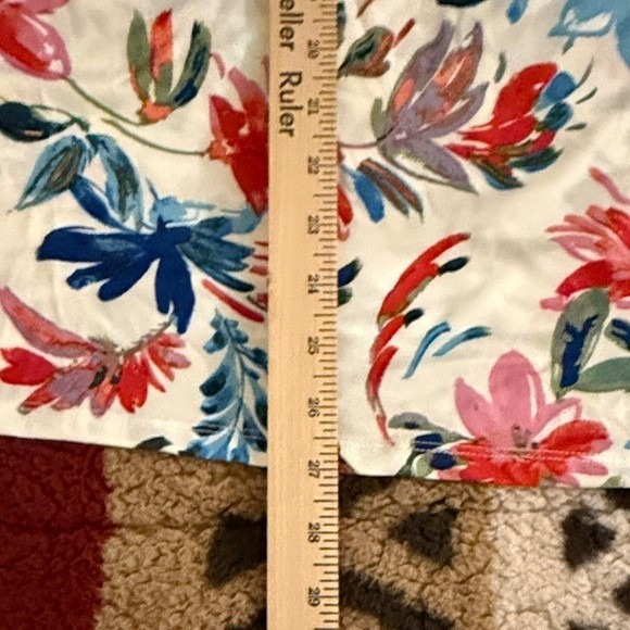 Sabrina Lauren New York Floral Wrap V Neck Sleeveless Blouse Top XL - Picture 6 of 6